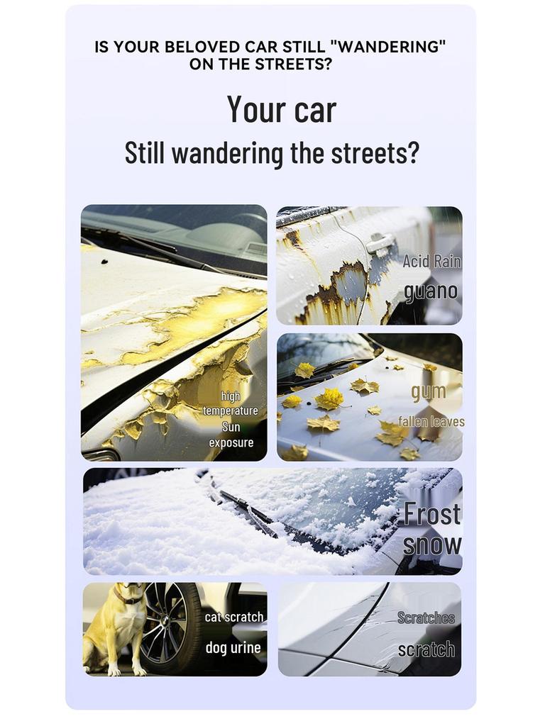 Thickened Oxford Car Cover: Full Protection & Heat Insulation with Cotton Layer