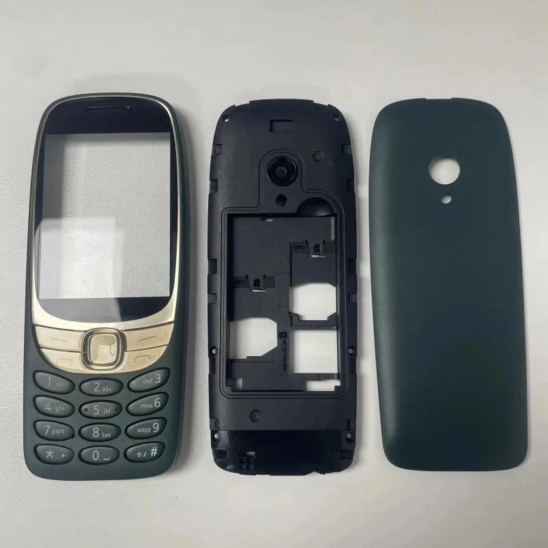 Full housing case for Nokia 6310 4G dual SIM card shell battery cover housing case english keypad replace