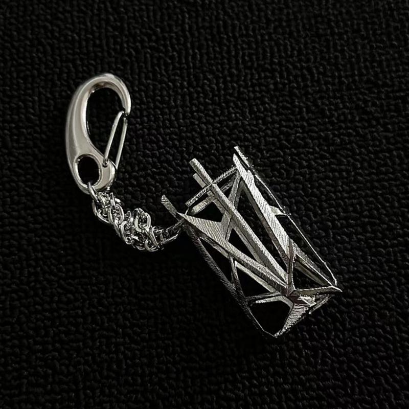 Gothic Punk Styles Detachable Key Chain And Metal Lighter Holder For Everyday Carry Lighter Protector Keychain