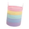 Cotton Rope Laundry Basket Freestanding Storage Bin Spacious Woven Hamper with Handles for Clothes and Toys