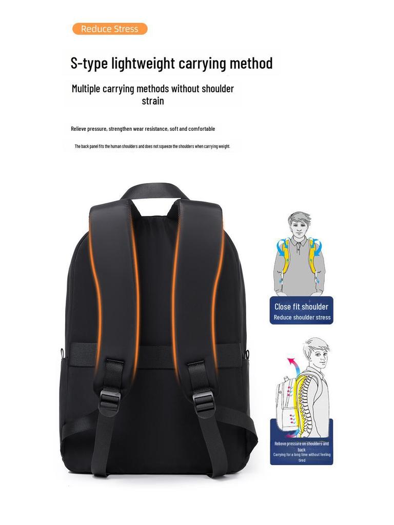 Large Capacity Japanese-Korean Schoolbag with Logo – Simple, Versatile Backpack for Women, Ideal for Travel and Outdoor Activities