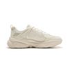New LiNing Coconut Milk Cushioning, Slip Resistant, Abrasion Resistant Support Low Top Chunky Sneakers Women's Beige AGCV404-1