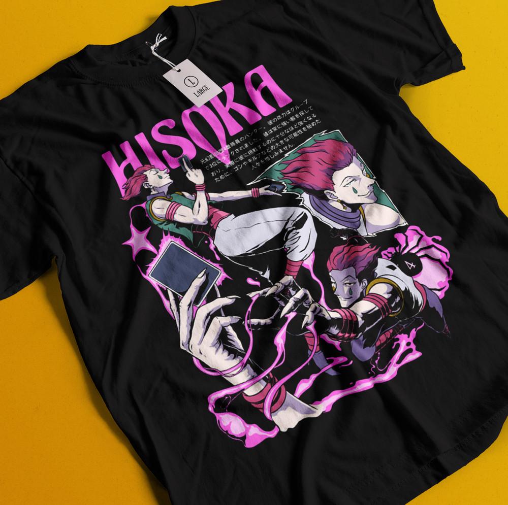 

Рубашка Хисоки Хантер х Хантер Манга Полоска HXH Аниме Унисекс рубашка Футболка Все Размеры 4XL