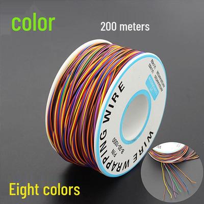 Color-Coded Single Core Tinned Copper Jumper Wires - 8 Colors for Circuit Boards
