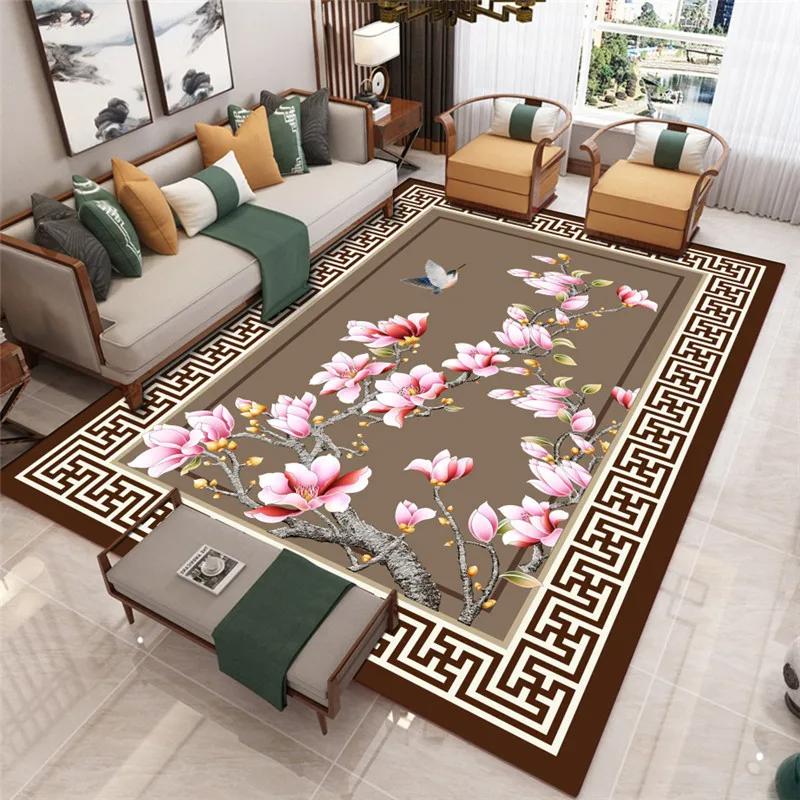 

Printed Small And Fresh Winter Living Room Warm Blanket Full-Padded Carpet Bedroom Anti-Slip Floor Mat Home Decoration 80x120cm 31x47inch