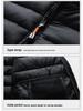 Men's Plus Size Multicolor Lightweight Cotton-Padded Winter Jacket with Detachable Hood