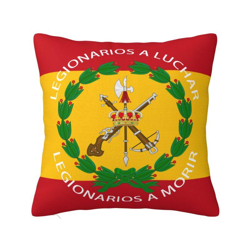 

Пользовательская наволочка Испанский легион 45x45см Украшение спальни Роскошная Испанская армия Военная подушка для стула Квадратная наволочка 30x30cm 12x12in