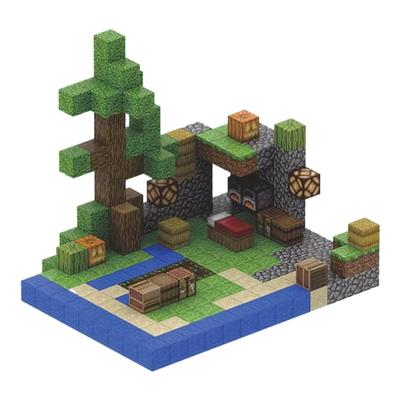 Vexolite Magnetyczne Budowanie Magnetyczne w Stylu Minecraft 3D Edukacyjne Magnetyczne Szkoła Podstawowa Przedszkole Boże Narodzenie Farma Klocki, Klocki,
