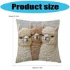 Soft Plush Alpacas Pillowcase Comfortable Fabric for Bedroom Sofa Decoration