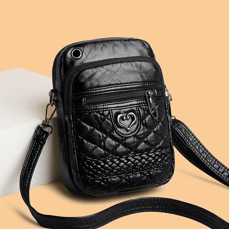 

Женские сумки Ретро женская сумка Deisgner Новый тренд Универсальная женская сумка-мессенджер Винтажная сумка-кошелек Повседневная сумка через плечо чёрный