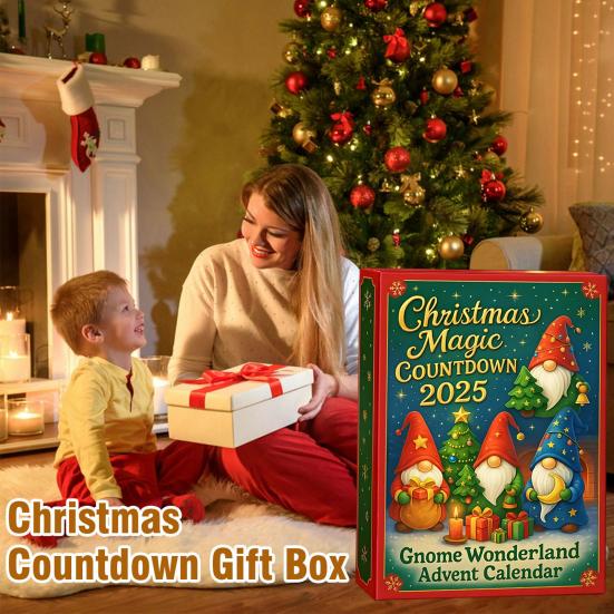 Gnome Countdown Calendar 2025 24-Day Advent Calendars with 24 Gnomes
