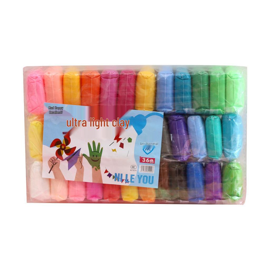 Super Light Non-Stick Color Clay DIY Set for Kids - 36 Colors
