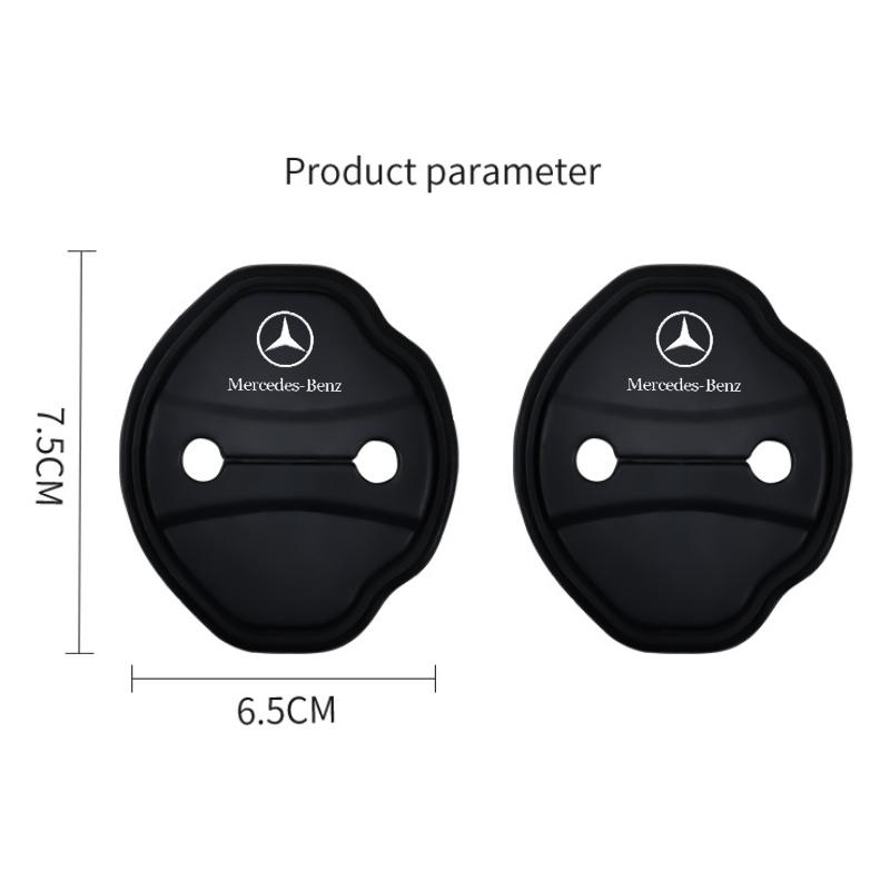 CRA1 for Mercedes Benz W203 W204 W205 4Pcs Silicone Door Lock Buckle Car Door Anti-collision Protective Cover