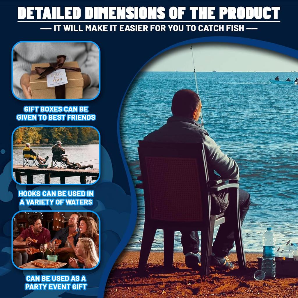 Christmas Fishing Advent Calendar 2024, 24 Days of Surprise Lures Countdown Fish Tackle Set, Surprise Xmas Blind Box Countdown Gift for Father