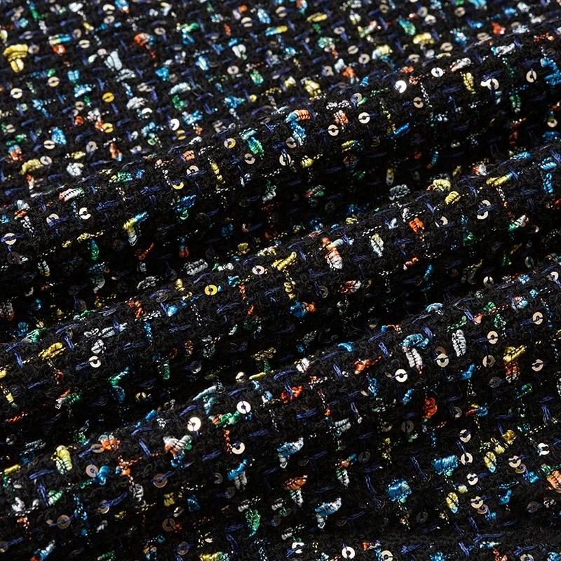 150cmx50cm Small Fragrance Woolen Cloth Fabric High-end Thick Woolen Tweed Vest Suit Coat Dress Skirt DIY Apparel Sewing Fabric