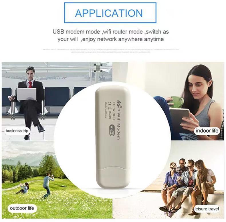 Crescent Portable 4G WiFi Car Hotspot Router with SIM Card Slot.