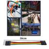 CEAoki Jumper Wires to DuPont Cable 30cm Jumper Wire Male to Female Jumper Wire Pin Pitch Breadboard Jumper Wire Male to 5-Pin [10pcs] 5-Pin 2.54mm