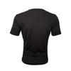 Summer 100% Cotton Casual Loose Minimalist Line Graphic Print Round Neck Short Sleeve Men's T-shirts