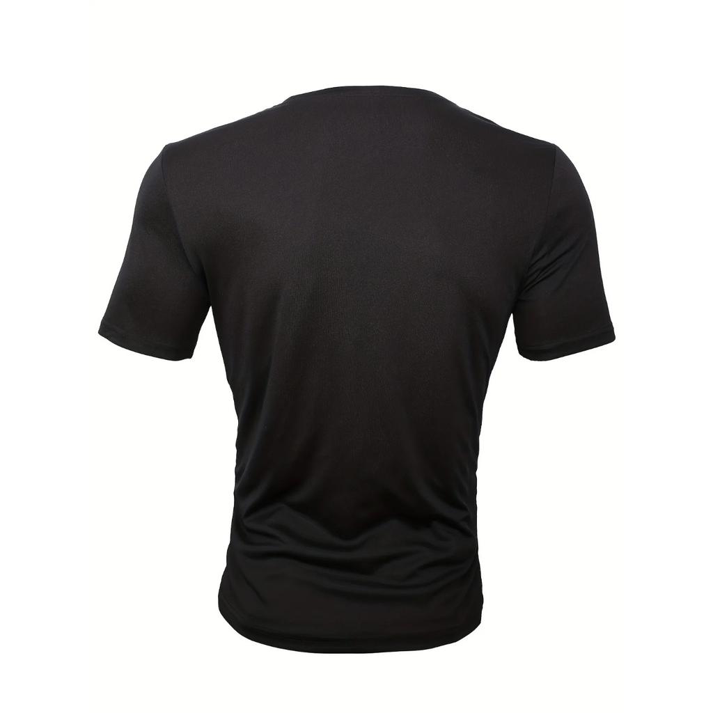 Summer 100% Cotton Casual Loose Minimalist Line Graphic Print Round Neck Short Sleeve Men's T-shirts