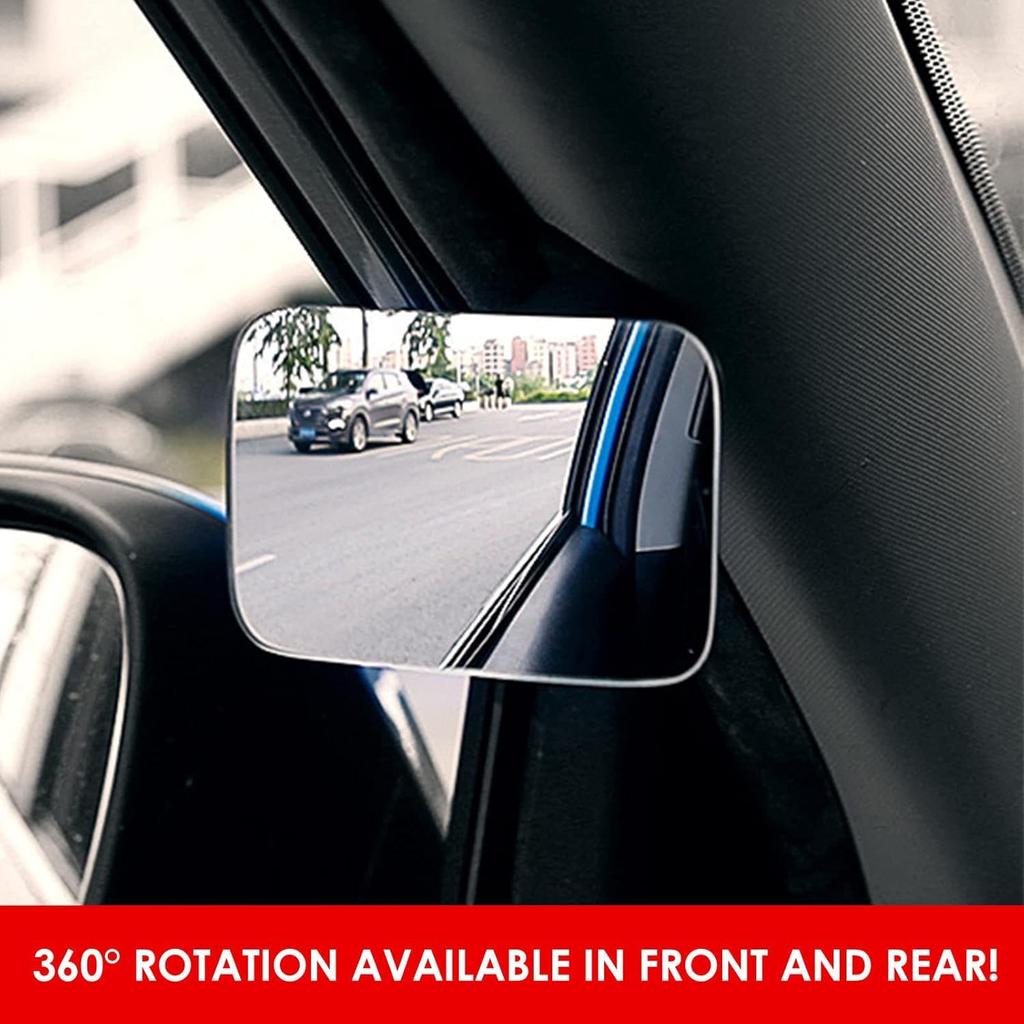 Iwamatu Car Rearview Auxiliary Curved Diagonal Rearview Safe Wide Field of Blind Spot with Capacitor Mirror, Mirror, Check, Driving, View, Mirror,