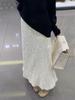 High-Waist Sequin A-Line Skirt for Women - Mid-Length, Autumn/Winter Fashionable Hip-Hugging Design