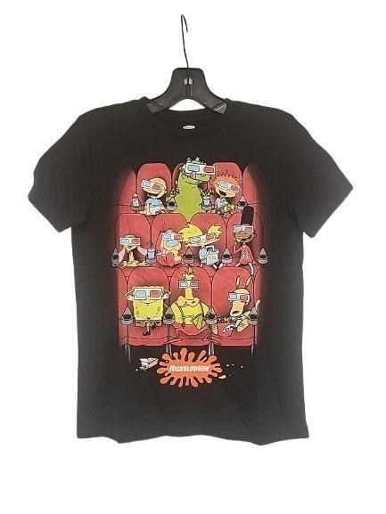 

New Nickelodeon Characters 3-D Glasses Kids Medium Funny 90s Cartoon Tee 150