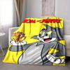 1pc Tom, Jerry Blanket Lightweight Flannel Throw For Sofa, Bed, Travel, Livingroom, Office, Couch, Chair, And Bed