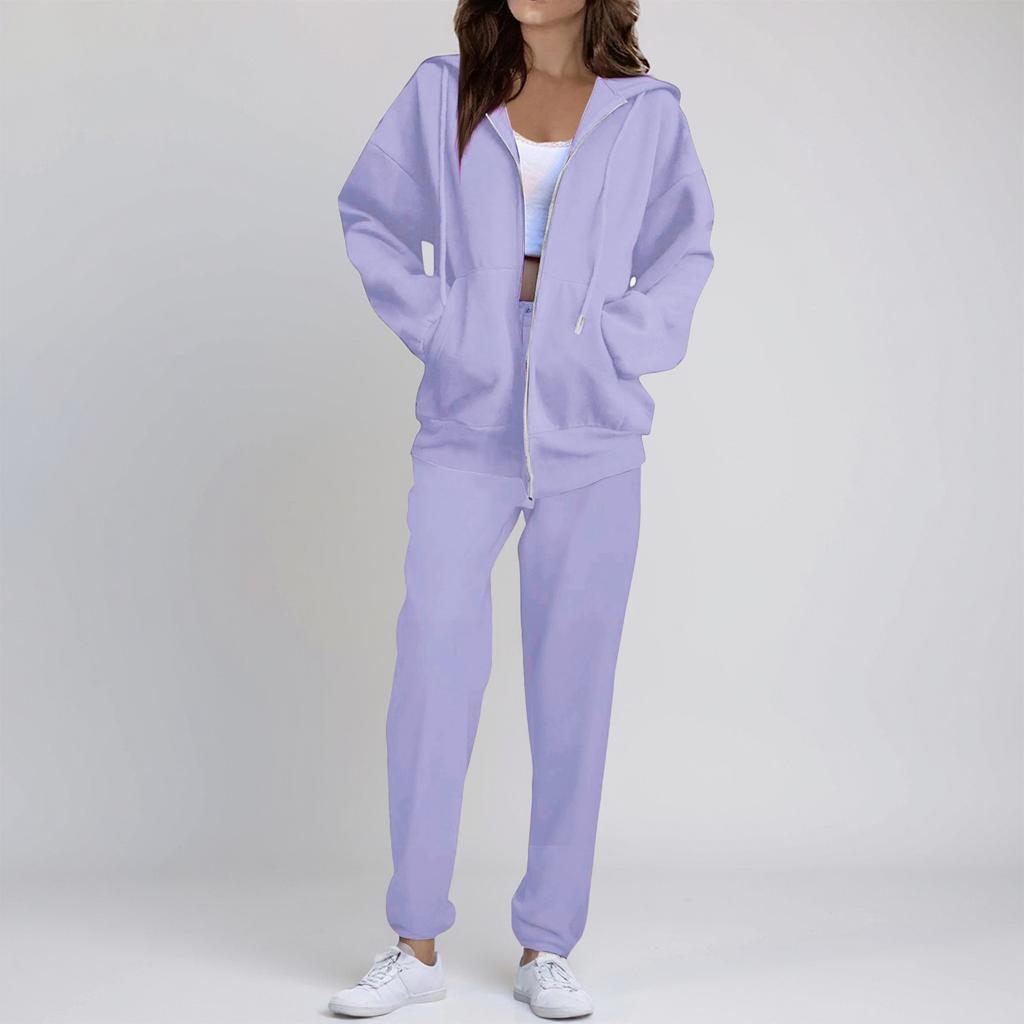 Fashionable Women's /Winter Casual Comfortable Sweatshirt Jacket Set