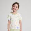 Dessal Girls' Watercolor Star Print Short Sleeve T-shirt