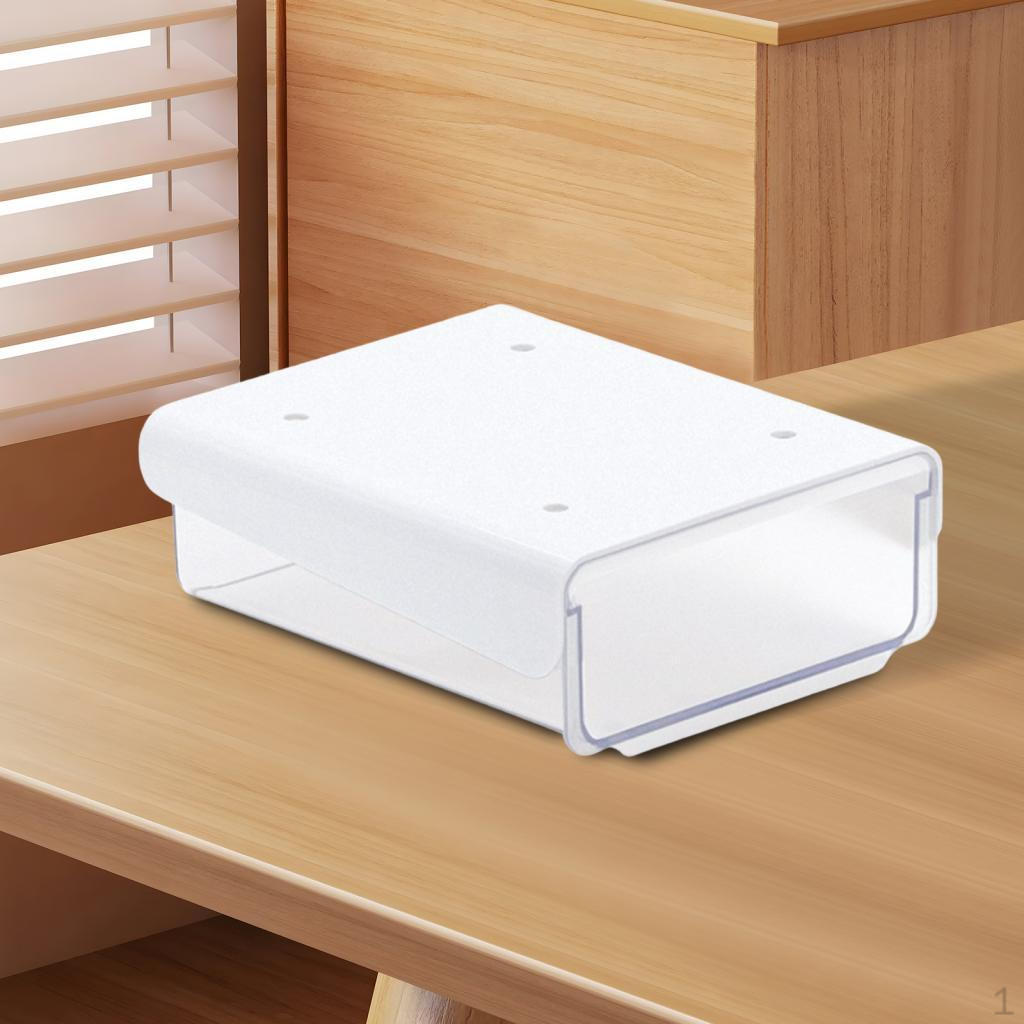 2 ящика под стол для хранения выдвижной ящик стола с плавным ходом контейнер крепящийся к ящику белый 1390₽