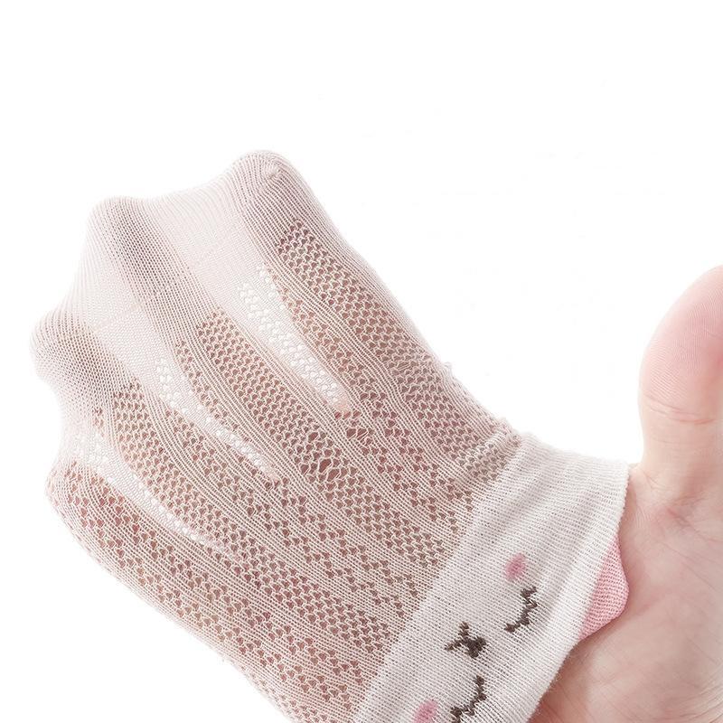 Kids Socks For Girls Boys Mesh Thin Children's Sock Cute Cartoon Soft Comfortable Infant Newborn Baby Sock 0-5Y Summer