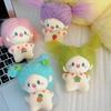 Creative Fried Hair Doll Keychain Ins Toothless Dolls Pendant Diy Hairstyle Little Girl Keyring Schoolbag Hanging Ornament