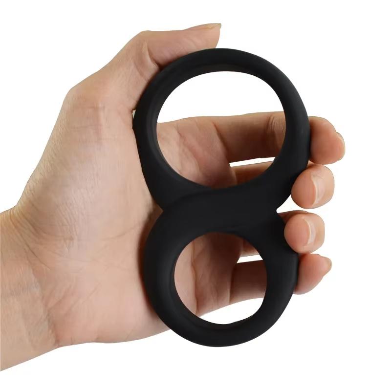 Silicone Cock Ring Delayed Ejaculation Double Penis Ring Sexys Towys for Men 18+ Dick Ring Adult Toys Penis Lock Sex Toy Shop.