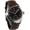 KNIS KN003-BKBRLE Retro Military Men's Watch Sapphire Crystal 38mm