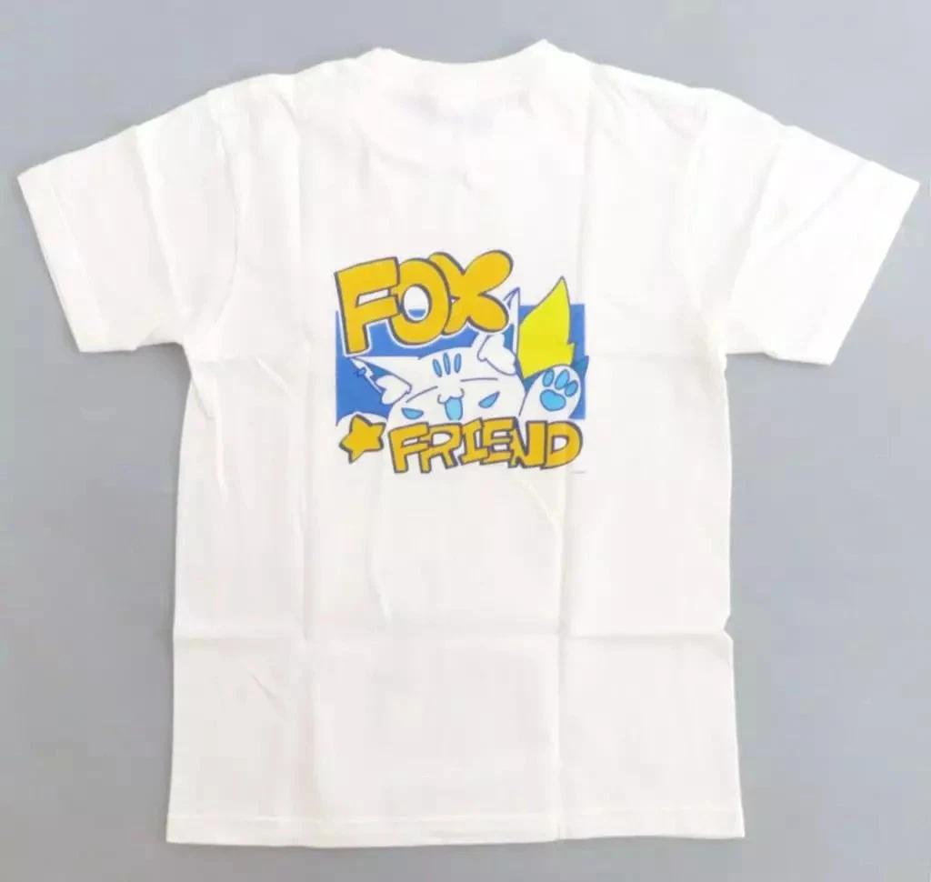 Shirakami Fubuki FOX Kingdom Friend T-shirt White Men s XS Hololive 64cm 4XL