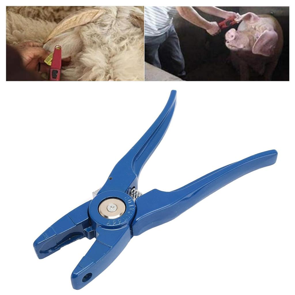 Livestock Ear Tag Applicator, 7.7 Metal Ear tag Pliers Cattle Ear Tagger, Practical Ear Tag Tool Clamp, Animal Tool for Cattle Sheep Pigs Cow Goat