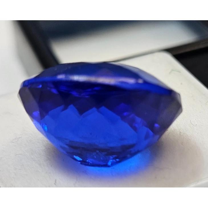18-19 Ct Natural Blue Sapphire Oval Cut Fabulous Certified Loose Gemstone