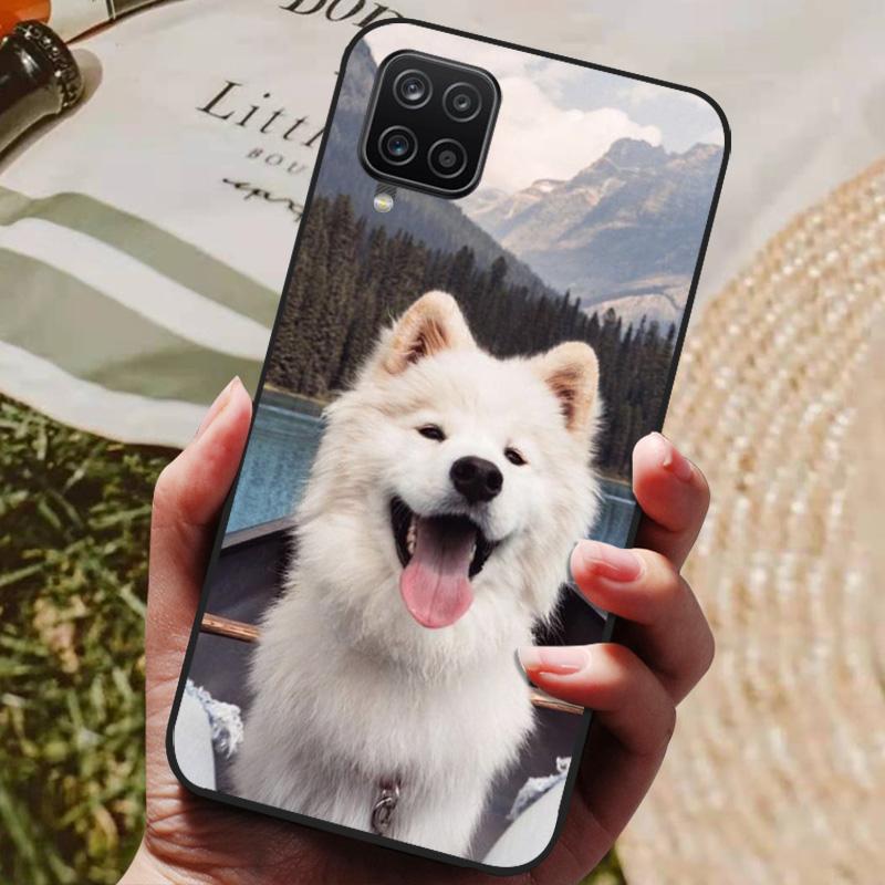 For Samsung Galaxy A12 Case Phone Cover Silicon Soft Back Cases For Samsung A12 Case Cat Fashion Bumper for Samsung A 12 Coque