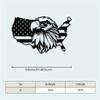 1pc USA Patriotic Metal Wall Art Sculpture, Weather Resistant Iron Indoor Outdoor Decor, Year Round Patriotic Gift