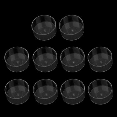 50 Pieces Clear Wax Containers Candle Tealight Cups Plastic