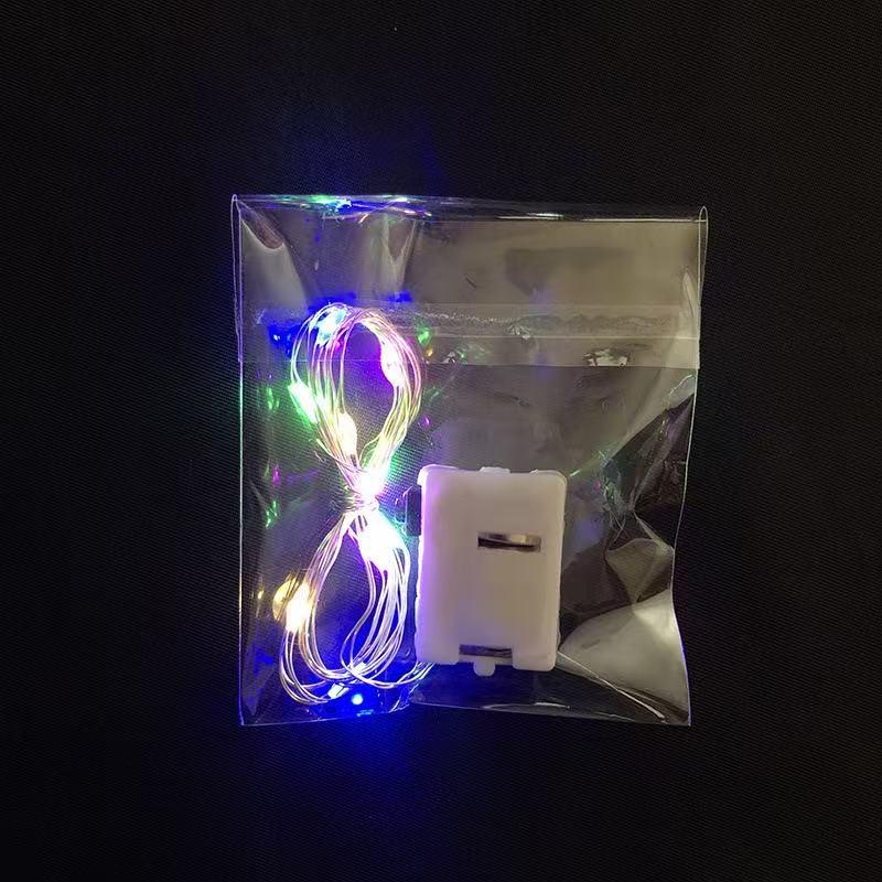 Rose Flower LED String Lights - Mini Decorative Copper Wire Lights for Christmas & Festive Glow.