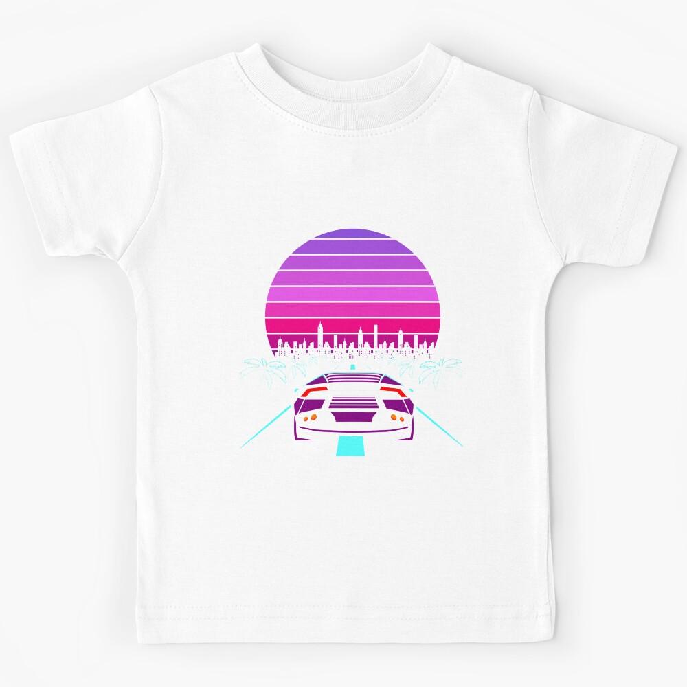 Retro Wave Sport Auto 80s Gift Kids T-Shirt 100