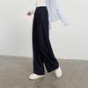 Sancai 2026 Spring High-Waist Air-Feel Wide-Leg Casual Pants