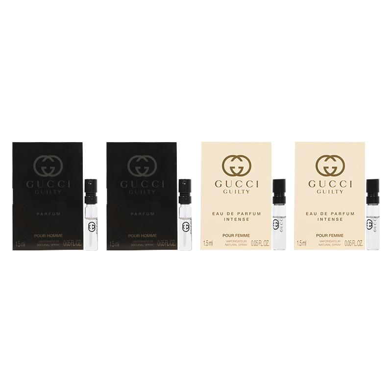 Gucci Guilty Sample Set Men s 1.5ml*2+Women s Intense EDP 1.5ml*2