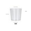 Amosfun 25-teilige Kunststoff-Messbecher, 60ml Bechergläser, Hitzebeständig, Klar, Skaliert, Kommerzielle Qualität, Bruchsicher, Tragbar, Kleines Fassungsvermögen