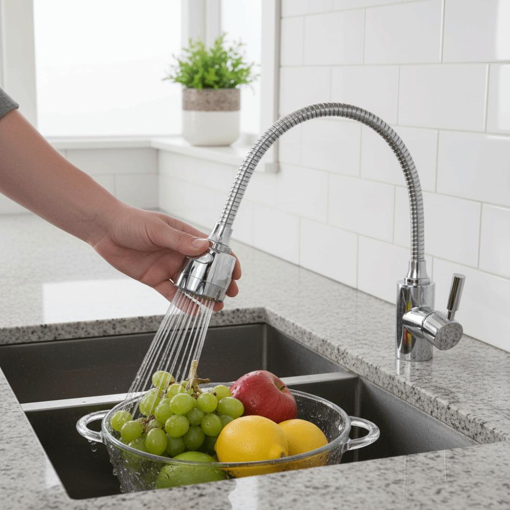 2/3 Modes Faucet Filter Adapter 360° Rotating Anti Splash Kitchen Faucet Extender Universal Spray Water Saving Tap Nozzle