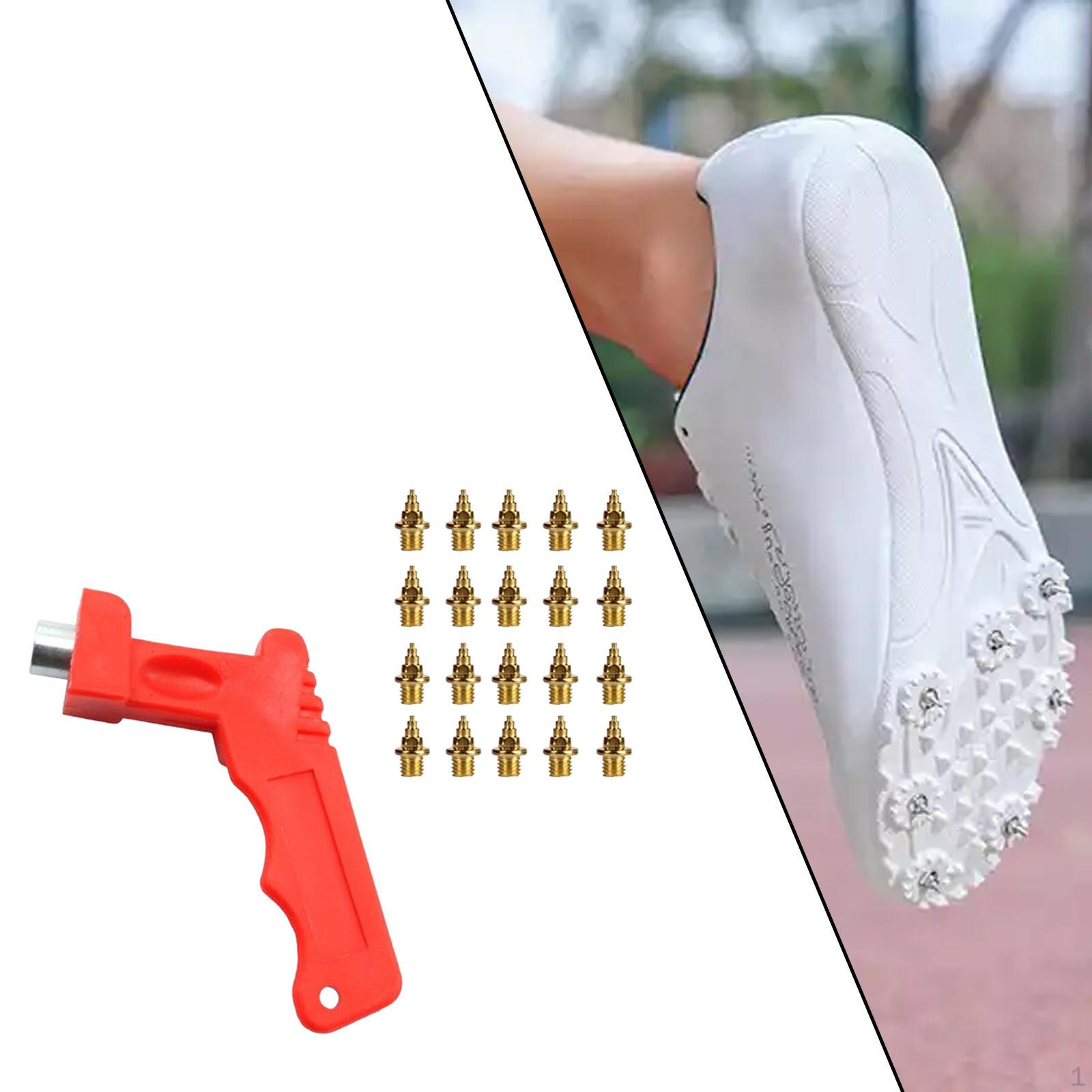 

20 шт. сменных шипов для беговых кроссовок и беговых тренировок золотой