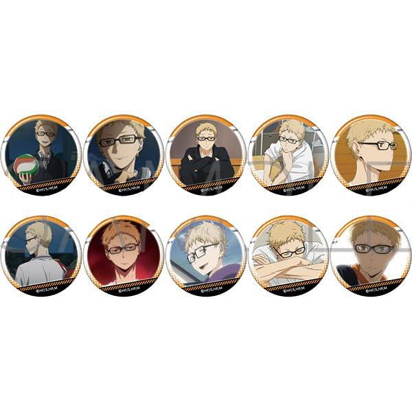 

Haikyu TO THE TOP [Аниме-версия] Цукишима полная сцена коллекционные значки коробка 10 штук