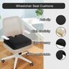 Memory Foam Seat Cushion Highly Resilient Wheelchair Pad Portable Nonslip Office Chair Cushion with Handle for Home Office Adult