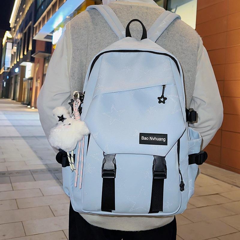 Schoolbag Large Capacity Versatile Backpack 1011 Summer New Korean Edition ins College Fengsen Department Junior and High School Student School Bag